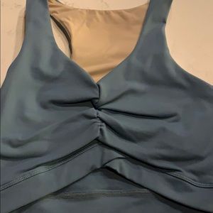 Buffbunny Collection: Twisted Crop Top Aegean Blue